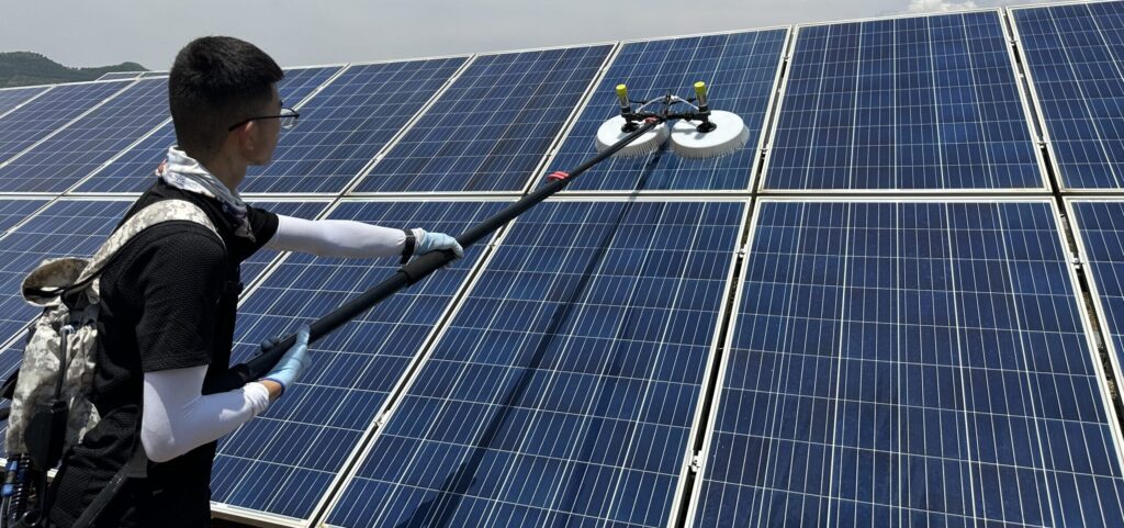 solar panel cleaning
